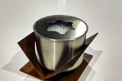 Биокамин из corten стали cortenium