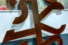 Арт  объект из corten стали cortenium