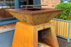 Гриль из corten стали cortenium
