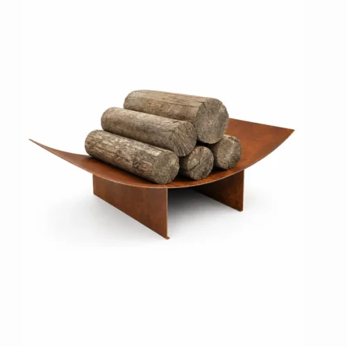 Дровник из кортен стали Calos