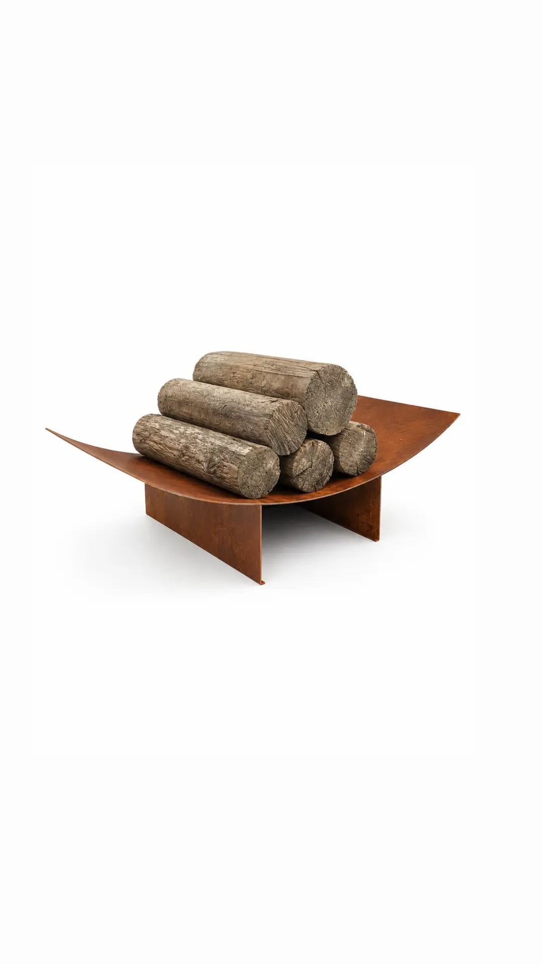 Дровник из кортен стали Calos